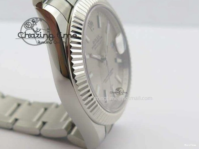 MiroTime 0213 Datejust II 116334 SS 41mm Sliver Gray Dial Sticks Markers On SS Bracelet A Cozy 3892